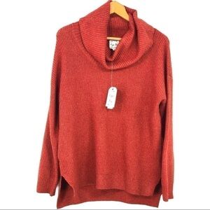 Hippie Rose - Fleetwood Red Cowl Cozy Pullover - L